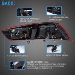 Πισινά Φανάρια Set Για Mitsubishi Lancer X 08-17 Led Bar ΚόκκινοCrystal VLAND - Image 4