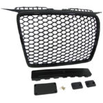 Μάσκα Για Audi A3 8P 05-08 RS3 Look Κυψελωτή Γυαλιστερό Μαύρο 1 Τεμάχιο - Image 2