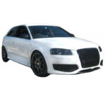 Μάσκα Για Audi A3 8P 05-08 RS3 Look Κυψελωτή Γυαλιστερό Μαύρο 1 Τεμάχιο - Image 3