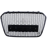 Μάσκα Για Audi A6 4G C7 11-15 RS6 Look Κυψελωτή Γυαλιστερό Μαύρο 1 Τεμάχιο - Image 4