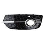 Δίχτυ Προφυλακτήρα Εμπρός Πλαινό Για Audi Q3 8U 11-15 RSQ3 Look Γυαλιστερό Μαύρο  Χρώμιο Με Pdc Αριστερό & Δεξί 2 Τεμάχια - Image 2