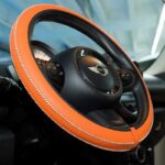 Κάλυμμα Tιμονιού Handmade Δερματίνη Πορτοκαλί Medium 37-39cm HMA60NJ - Image 2