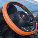 Κάλυμμα Tιμονιού Handmade Δερματίνη Πορτοκαλί Medium 37-39cm HMA60NJ - Image 4