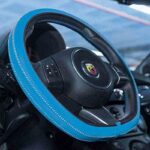 Κάλυμμα Tιμονιού Handmade Δερματίνη Μπλε Medium 37-39cm HMA10BL - Image 3