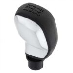 Πόμολο Λεβιέ Ταχυτήτων ΜαύροΧρώμιο Για Peugeot 106  206  Citroen Με 5 Ταχύτητες GK0616