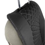 Πλατοκαθίσματα Μπροστινά Δερματίνη Royal Μαύρο 2 Τεμάχια - Image 3