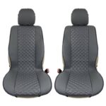 Πλατοκαθίσματα Μπροστινά Δερματίνη Royal Γκρι 2 Τεμάχια