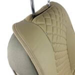 Πλατοκαθίσματα Μπροστινά Δερματίνη Royal Μπεζ 2 Τεμάχια - Image 3