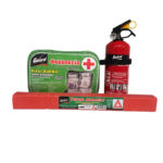 Σετ Ασφαλείας Αυτοκινήτου  Σετ ΚΤΕΟ 3 Τεμάχια Σε Θήκη Με Φερμουάρ Τρίγωνο Φαρμακείο Πυροσβεστήρας 1Kg Guard 01908