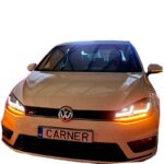 Μπροστινά Φανάρια Set Για Vw Golf VII (7) 12-17 DRL Full Led Halogen Version Black LEDHL103-BK Osram Ledriving - Image 4