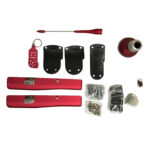 Πεντάλ Αλουμινίου Με Πόμολο Λεβιέ  Μπρελόκ & Κεραία Universal Type-R  Κόκκινο Χρώμα Σετ 8 Τεμάχια - Image 4