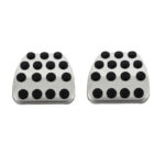 Πεντάλ Αλουμινίου Κουμπωτά Και Footrest Για Mercedes-Benz W204 07-14  W211 02-09  GLK 08-15 Μη Αυτόματο Σετ 5 Τεμάχια KPMB02 - Image 2