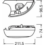 Φλας Καθρέπτη Για Vw Golf 6 VI 08-12  Touran 10-15 Osram Dynamic Led Canbus Μαύρο 2 Τεμάχια - Image 2