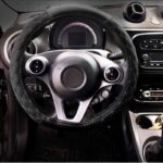 Κάλυμμα Τιμονιού Αυτοκινήτου Δερματίνη Elegant D Μαύρο Με Μαύρη Ραφή Medium 38cm - Image 3