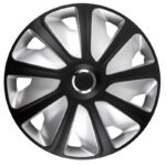 Τάσια Τροχών Αυτοκινήτου 16 Craft 105100 Μαύρο-Ασημί Με Δαχτυλίδι Χρωμίου RC CBX 4 Τεμάχια