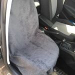 Πλατοκάθισμα Μπροστινό Πετσέτα Γκρι Ριχτή 160x90cm 1 Τεμάχιο 02363 - Image 4