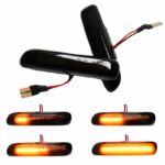 Πλαϊνά Φλας Φτερού Για Bmw 3 E46 Sedan 99-01  Touring 99-01  Compact 01-04  Coupe 99-03 Led Dynamic Smoke 2 Τεμάχια