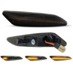 Πλαϊνά Φλας Φτερού Για Alfa Romeo 147 05-10  156 97-03  Fiat Tipo 15+ Smoke Led Dynamic 2 Τεμάχια