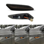 Πλαϊνά Φλας Φτερού Για Alfa Romeo 147 05-10  156 97-03  Fiat Tipo 15+ Smoke Led Dynamic 2 Τεμάχια - Image 2