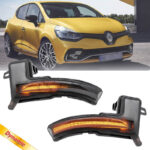 Φλας Καθρέπτη Για Renault Clio IV 16-19  Captur 17-20  Nissan Micra 17+ Dynamic Led Φιμέ 2 Τεμάχια