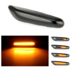 Πλαϊνά Φλας Φτερού Για Bmw 1 E81  E82  E87  E88  3 E90  E91  E92  E93  X1 E84  X3 E83 Led Dynamic Φιμέ 2 Τεμάχια - Image 2