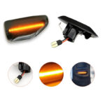 Πλαϊνά Φλας Φτερού Για Dacia Sandero 12+  Duster 17+  Logan 12+ Led Dynamic Φιμέ 2 Τεμάχια
