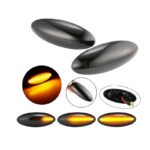 Πλαϊνά Φλας Φτερού Για Toyota Yaris 05-11  Rav4 05-10  Auris 06-10  Corolla Sedan 07-11  Verso 09-13 Led Dynamic Φιμέ 2 Τεμάχια