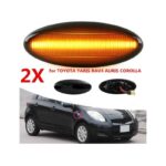 Πλαϊνά Φλας Φτερού Για Toyota Yaris 05-11  Rav4 05-10  Auris 06-10  Corolla Sedan 07-11  Verso 09-13 Led Dynamic Φιμέ 2 Τεμάχια - Image 2