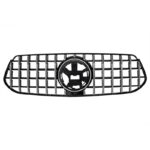 Μάσκα Για Mercedes-Benz GLE-Class W167C167V167 19+ GT Amg Panamericana Look ΜαύροΧρώμιο 1 Τεμάχιο - Image 2