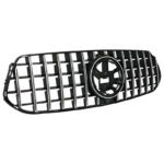 Μάσκα Για Mercedes-Benz GLE-Class W167C167V167 19+ GT Amg Panamericana Look ΜαύροΧρώμιο 1 Τεμάχιο - Image 3