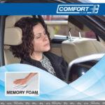 Πλαινά Μαξιλαράκια Προσκέφαλου  Υποστήριξης Λαιμού Memory Foam  HLU3000 11x20x3.5cm Μπεζ 1 Τεμάχιο - Image 4