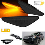 Πλαϊνά Φλας Φτερού Για Bmw X3 F25 LCΙ 14-17  X4 F26 Led Dynamic Smoke 2 Τεμάχια