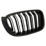 Καρδιές Μάσκας Για Bmw X3 F25 LCI 14-17  X4 F26 14-17 M4 Look Με Διπλή Γρίλια Μαύρο Γυαλιστερό Με 7 Γρίλιες 2 Τεμάχια - Image 4