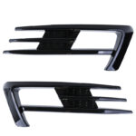 Δίχτυ Προφυλακτήρα Εμπρός Πλαινό (Φρύδι Προβολέα) Για VW Golf VII (7) 12-16 GTI Look Γυαλιστερό Μαύρο Αριστερό & Δεξί 2 Τεμάχια - Image 2