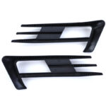 Δίχτυ Προφυλακτήρα Εμπρός Πλαινό (Φρύδι Προβολέα) Για VW Golf VII (7) 12-16 GTI Look Γυαλιστερό Μαύρο Αριστερό & Δεξί 2 Τεμάχια - Image 4