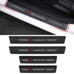 Διακοσμητικά Εσωτερικά Μασπιέ Πόρτας Carbon Look Mercedes Αυτοκόλλητα 4 Τεμάχια