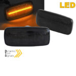 Πλαϊνά Φλας Φτερού Για Jeep Chrysler Dodge Lancia Smoke Led Dynamic 2 Τεμάχια