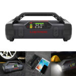 Εκκινητής Μπαταριών Αυτοκινήτου Powerbank Κομπρεσσέρ Αέρος 150PSI Φακός Led 4 Σε1 Lokithor JA301 12 Volt 2000A
