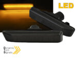 Πλαϊνά Φλας Φτερού Για Bmw 3 E36 96-99  X5 E53 99-03 Led Dynamic Φιμέ 2 Τεμάχια