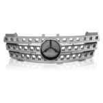 Μάσκα Για Mercedes-Benz ML-Class W164 05-08 Amg Look ΑσημίΧρώμιο 1 Τεμάχιο