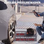 Εκκινητής Μπαταριών Με Ενσωματωμένο Ασύρματο Πιεστικό Νερού 1.5 MPA Powerbank Κομπρεσσέρ Αέρος 150PSI Φακός Led 5 Σε1 Lokithor AW401 12 Volt 2500A - Image 4