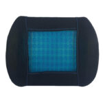 Ανατομικό-Ορθοπεδικό Μαξιλαράκι Μέσης Μemory Foam & Gel 38x35x10cm Μαύρο  Μπλε 1 Τμχ - Image 2