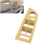 Πάνελ Διακοπτών Παραθύρων Για Bmw 3 E90 05-11  E93 06-14 Εμπρός Αριστερά (οδηγού) Χωρίς Τρύπα Καθρέφτη Μπεζ