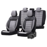 Καλύμματα Αυτοκινήτου Otom Comfortline Design Universal Sued  Rachel  Δερματίνη Σετ Εμπρός  Πίσω 11 Τεμαχίων Μαύρο - Γκρι CMF-206