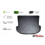 Πατάκι Πορτ-Παγκάζ 3D Σκαφάκι Από Λάστιχο TPE Για Hyundai Santa Fe 4 2018+ Μαύρο Rizline - Image 2