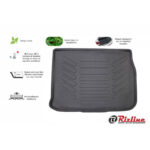 Πατάκι Πορτ-Παγκάζ 3D Σκαφάκι Από Λάστιχο TPE Για Renault Scenic 2003-2009 Μαύρο Rizline - Image 2