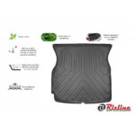 Πατάκι Πορτ-Παγκάζ 3D Σκαφάκι Από Λάστιχο TPE Για Tesla Model X 5 Θέσιο 2015-2020 Μαύρο Rizline - Image 2