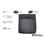 Πατάκι Πορτ-Παγκάζ 3D Σκαφάκι Από Λάστιχο TPE Για Volvo S90 2016+ Μαύρο Rizline - Image 2