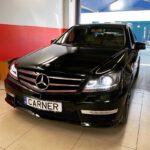 Μπροστινά Φανάρια Set Για Mercedes-Benz C-Class W204 11-14 DRL & Led Φλας Μαύρα H7 Με Μοτέρ Depo - Image 4