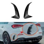 Πλαινά Πτερύγια Πισινού Προφυλακτήρα Για Mercedes-Benz  A-Class W177 Hatchback Με Amg Line Προφυλακτήρα Γυαλιστερό Μαύρο 2 Τεμάχια